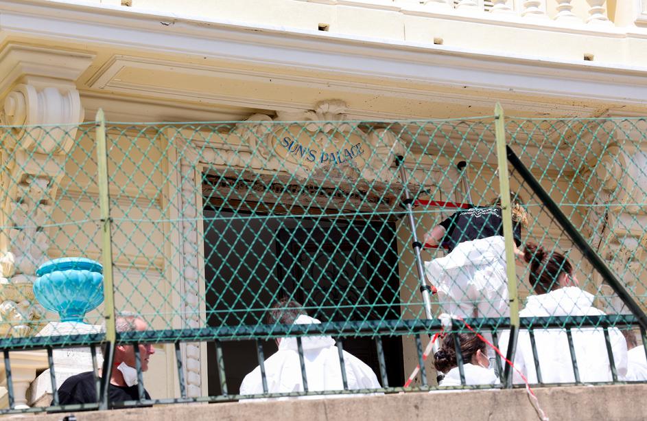 Aftermath of an explosion in Monaco