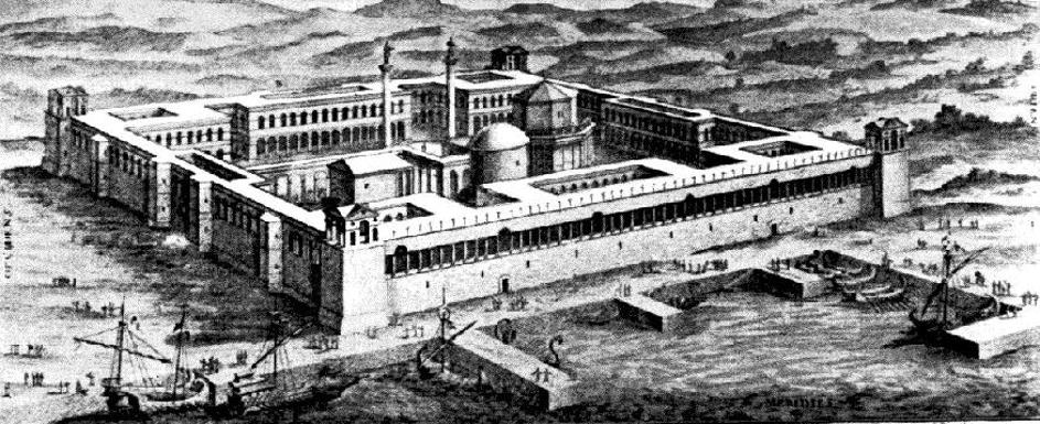 Dioklecijanova palača, rekonstrukcija iz 18. stoljeća