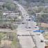 FILE PHOTO: Drone footage shows destruction in the Russian occupied city of Oleshky