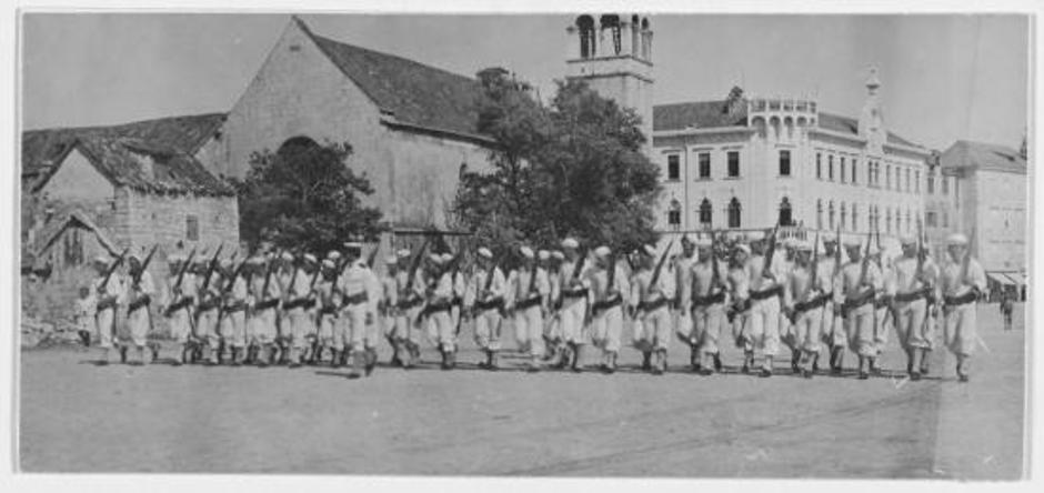 Vojnici američke ratne mornarice u Splitu odmah nakon 1. svjetskog | Author: public domain