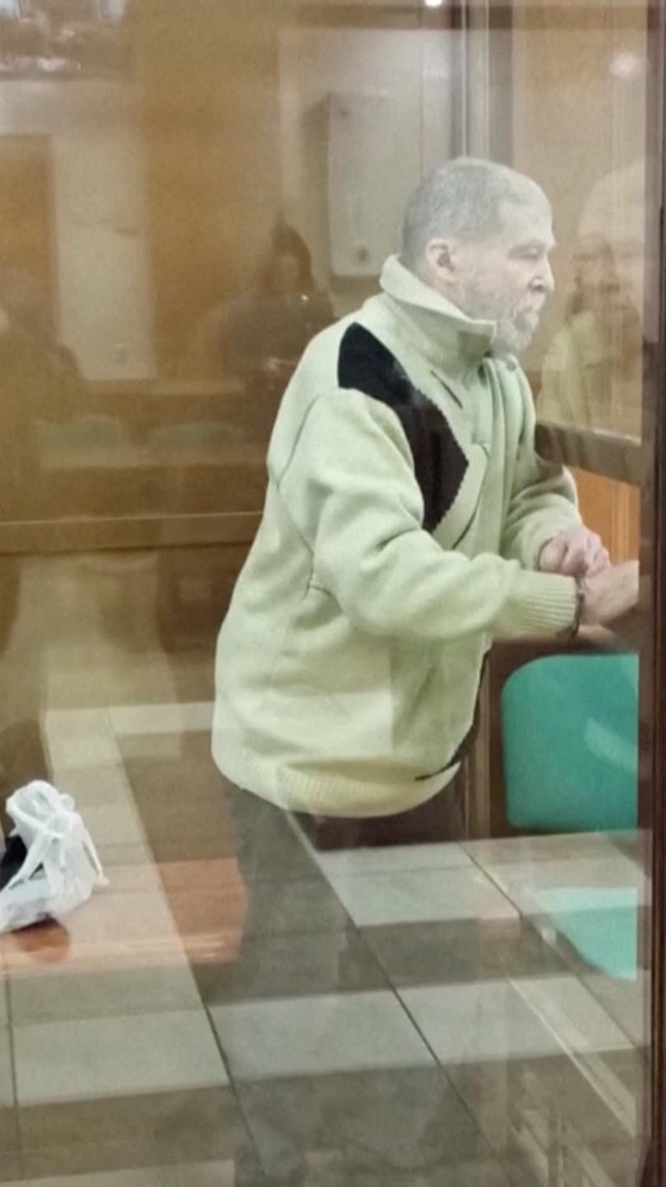 US citizen Stephen Hubbard, accused of serving as a mercenary for Ukraine against Russia in the course of a military conflict, appears in a court hearing, in Moscow | Author: MOSCOW CITY COURT