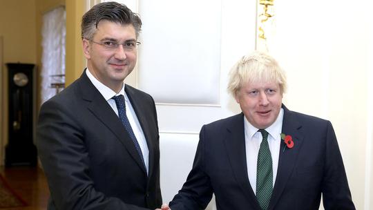 Andrej Plenković i Boris Johnson