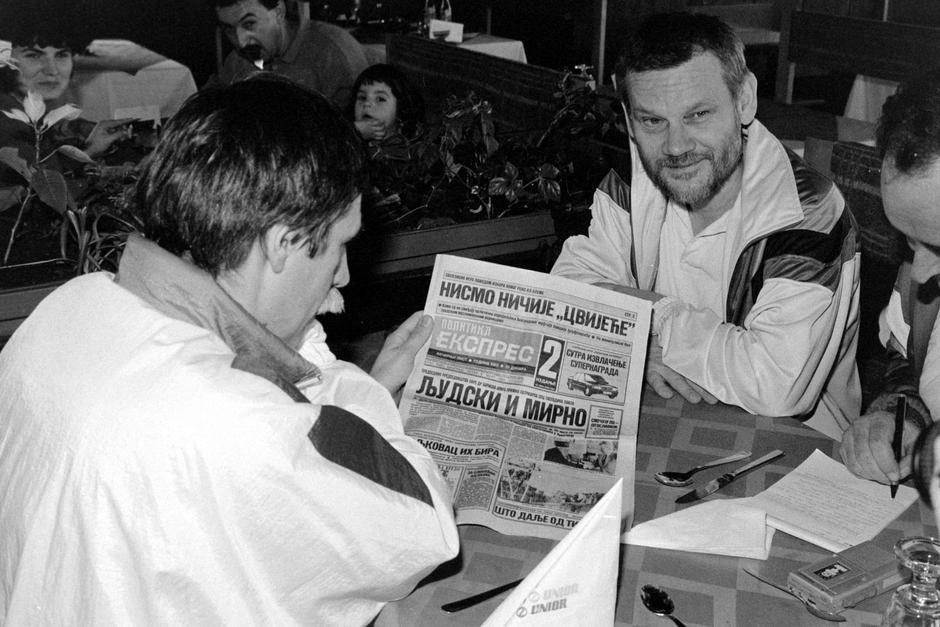 Rogla: Teniski turnir za političare pod nazivom "Rogla '91", ožujak 1991. | Author: Josip Bistrovic/PIXSELL
