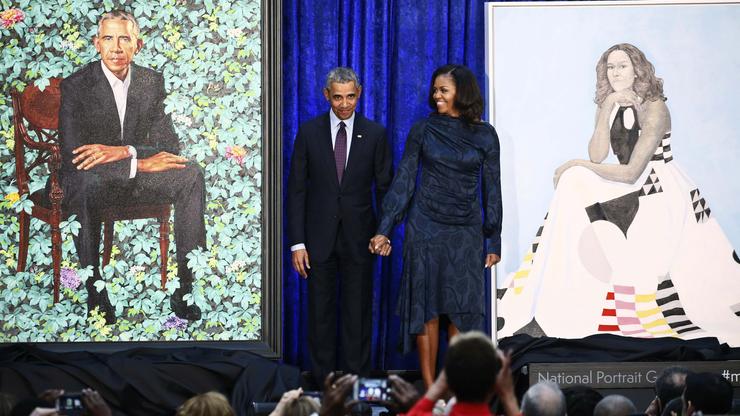 Portreti Baracka i Michelle Obame