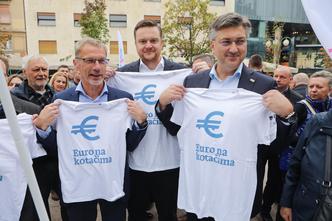 Premijer Plenković, Boris Vujčić i ministar financija Primorac sudjelovali su na manifestacija Dani eura u Zagrebu