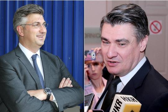 Andrej Plenković i Zoran Milanović