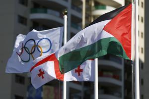 Palestinska zastava u Olimpijskom selu