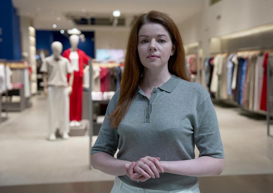 E-commerce director at fashion brand Finn Flare Marina Drozhzhina poses for a picture in Moscow | Author: LEV SERGEEV/REUTERS