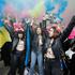 Pussy Riot protests outside the Russian Pavilion at the Venice Biennale