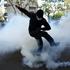French high school and university students protest in Saint-Denis near Paris