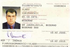 Hrvatska putovnica Milarada Ulemeka