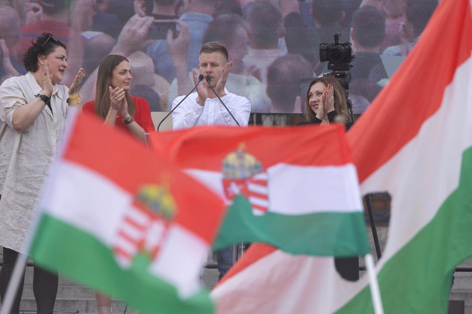 Peter Magyar leads anti-government protest in Budapest | Author: 