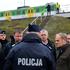 Polish PM Tusk visits blast site on railways of Warsaw-Lublin line in Mika