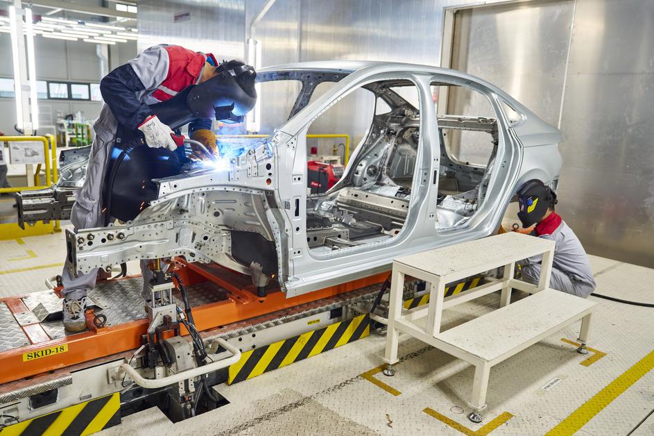 Škoda Auto, výrobní závod, montáž Škoda Kushaq, Slavia