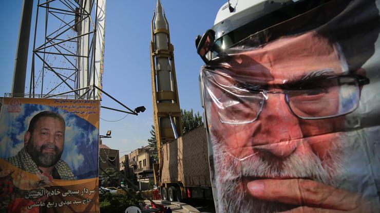 Military equipment on display in Tehran on the occasion of Defence Week
