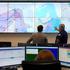 A view of screens showing shipping in the Middle East at the UK Maritime Trade Organisation (UKMTO) in Portsmouth, Hampshire, the Royal Navy centre monitoring shipping traffic in the Gulf. Picture date: Monday April 27, 2026.