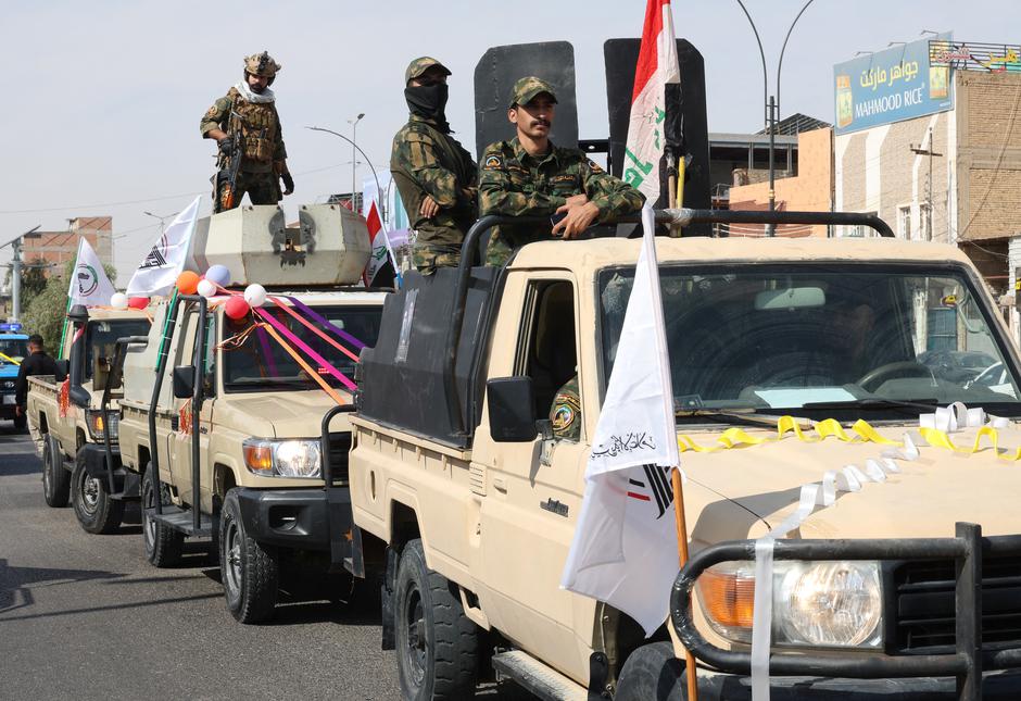 Celebrations after the withdrawal of US-led coalition forces from Iraq, in Najaf | Author: Alaa Al-Marjani