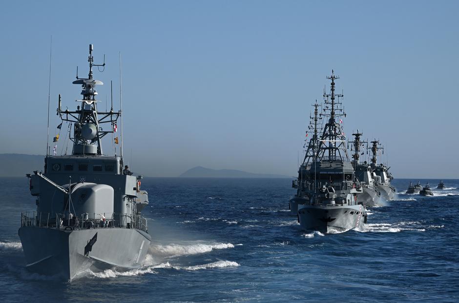 Split: Hrvatska ratna mornarica izvodi vježbu za vojni mimohod | Author: Marko Lukunic/PIXSELL