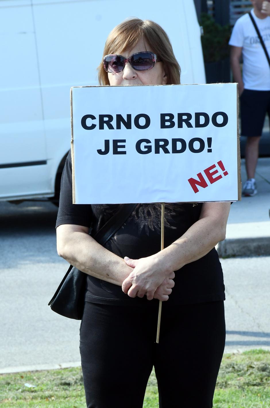 Siščani ne žele biti Smetlišćani” organizirali su prosvjed pod nazivom „NE TOSKA! Imamo Zeleni brijeg nećemo Crno brdo.“ | Author: Nikola Cutuk/PIXSELL