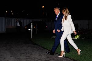 DC: U.S. President Donald Trump Returns to White House from UN General Assembly in New York