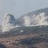Smoke billows from different locations in southern Lebanon as seen from Marjayoun