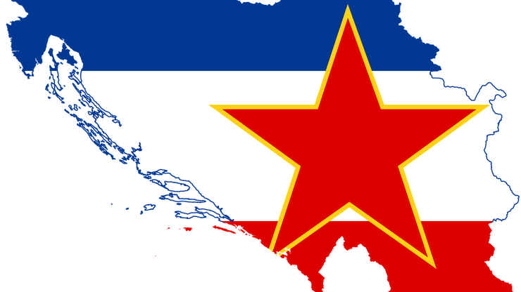 Jugoslavija, ilustracija sa zastavom