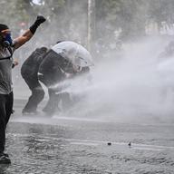 Paris, France. 13th Oct, 2026. High school and autonomous protesters clash with riot police in Paris on October 13, 2026. - 13/10/2026 - France/Ile-de-France (region)/Paris - Julien Mattia/Le Pictorium Credit: LE PICTORIUM/Alamy Live News