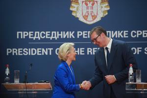 Beograd: Aleksandar Vučić i  Ursula von der Leyen dali su izjave nakon sastanka 
