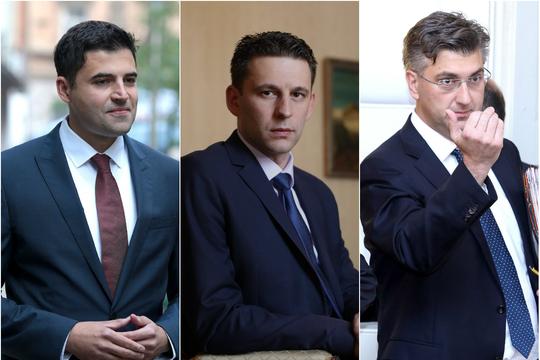 Davor Bernardić, Božo Petrov i Andrej Plenković