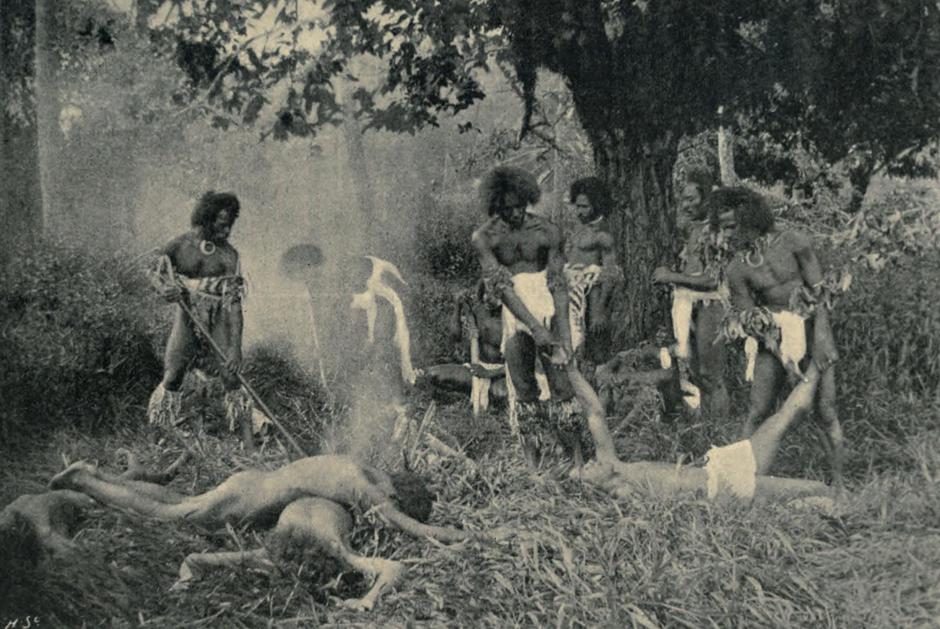 Tradicionalni kanibalizam na Fidžiju 1869. | Author: Coulon - Edward Reeves