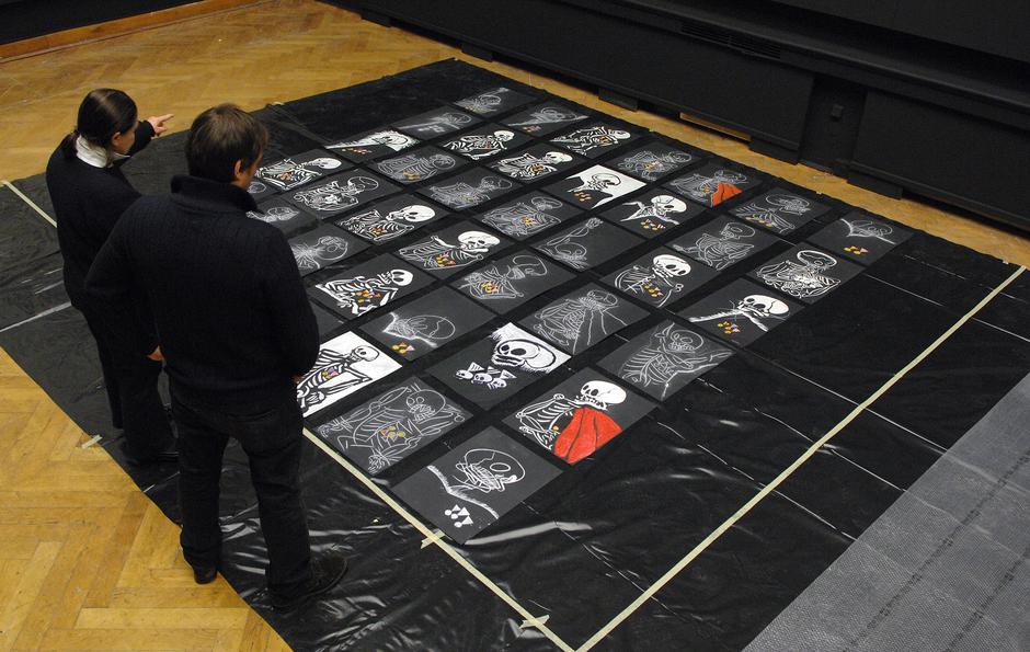 Zagreb: Postavljanje izložbe Ratni ciklus Ede Murti?a u Umjetni?kom paviljonu | Author: Patrik Macek/PIXSELL