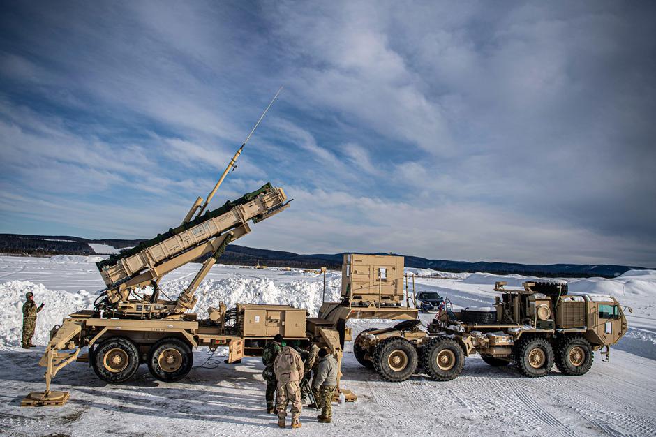 U.S. Soldiers assigned to 5th Battalion, 52nd Air Defense Artillery Regiment stage Patriot equipment during Exercise Arctic Edge at Eielson Air Force Base, Alaska, Mar. 3, 2022. The equipment was integrated during Arctic Edge 2022 for simulated air and mi | Author: 