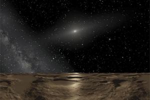 Patuljasti planet Sedna, umjetnički prikaz