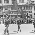 . Italiano: I partigiani della Prima divisione proletaria entrano a Zagabria l'8 maggio 1945 . May 1945. Unknown 1 1. Proleterske Divizija