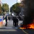 French high school students protest in France