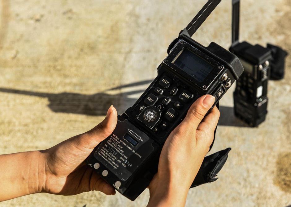 Airman 1st Class Sandra Felix, 5th Bomb Wing Operations Support Squadron Aircrew Flight Equipment apprentice, test Combat Survior Evader Locators (CSEL) at Anderson Air Force Base, Guam, 26 July, 2021. The CSELs that the pilots and aircrew recieve helps l | Author: Profimedia