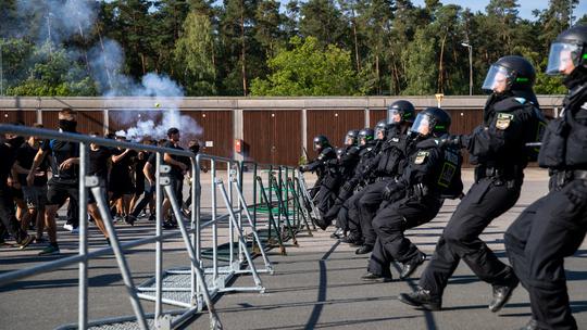 Policija na obuci za demonstracije