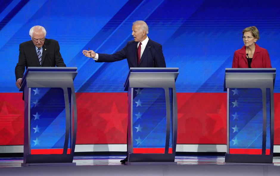 Sanders, Biden i Warren na debati za predizbore Demokratske stranke | Author: MIKE BLAKE/REUTERS/PIXSELL