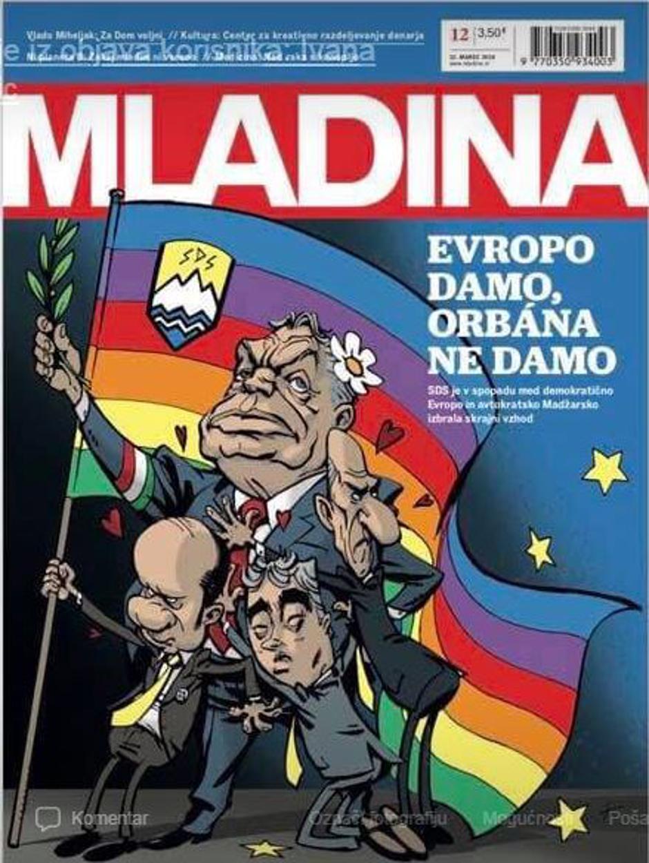 Naslovnica Mladine | Author: Screenshot