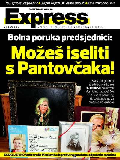 Bolna poruka Kolindi: Možes se seliti s Pantovčaka!