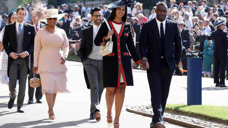 Oprah Winfrey i Idris Elba dolaze u crkvu na kraljevsko vjenčanje