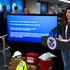 Press conference at the FEMA National Response Coordination Center in Washington
