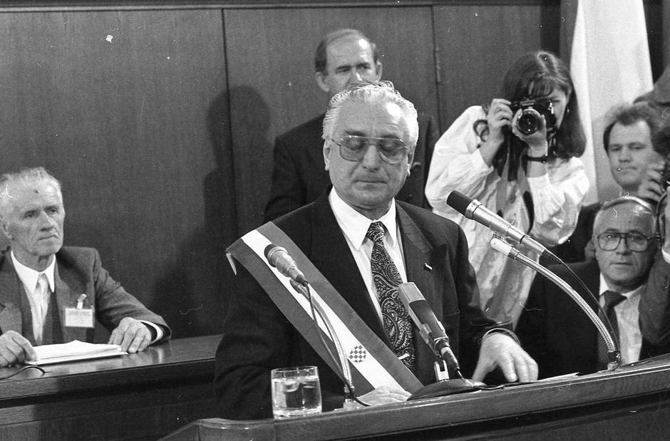 Zagreb: Govor Franje Tuđmana u Saboru 1990. godine | Author: Josip Bistrovic/PIXSELL