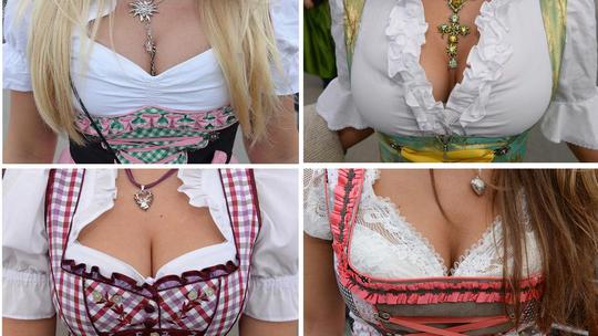 Oktoberfest beer festival 2013 - Cleavages