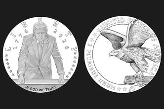 Donald Trump Gold Coin Design