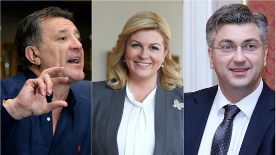 Andrej Plenković, Zdravko Mamić i Kolinda Grabar Kitarović