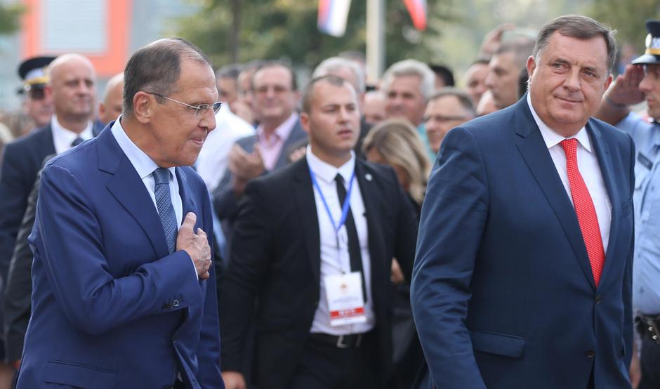 Ruski ministar vanjskih poslova Sergej Lavrov i predsjednik RS Milorad Dodik | Author: DADO RUVIC/REUTERS/PIXSELL