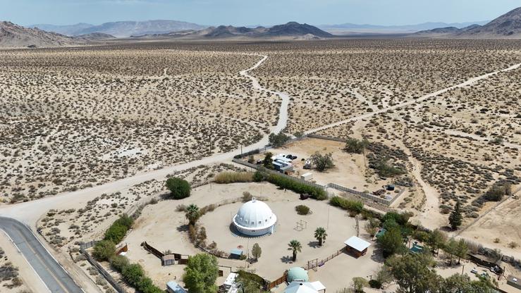 Is this where an E.T. will phone from home? The world-famous Integratron in the California desert