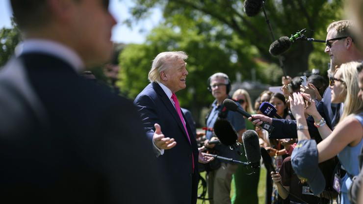 U.S President Donald Trump Impromtu Press Conference