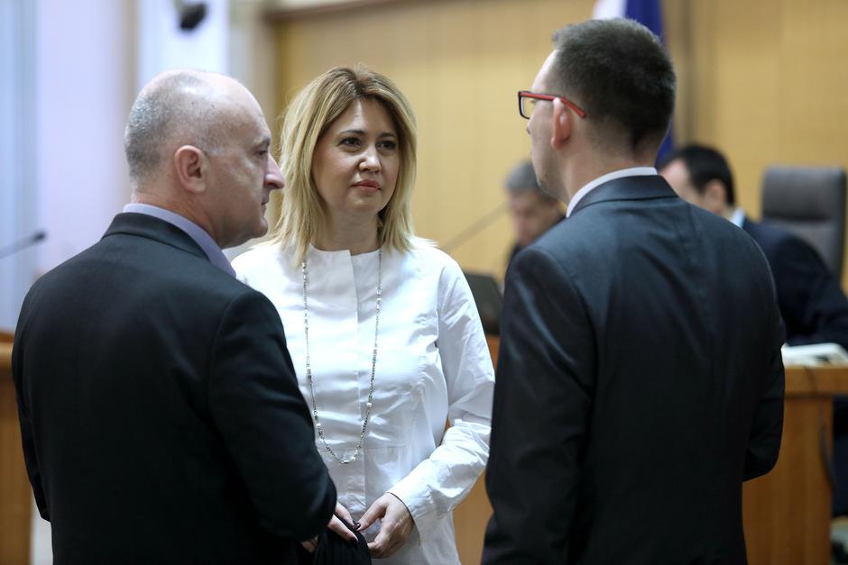 Milanka Opačić s kolegama iz SDP-a | Author: Patrik Macek (PIXSELL)